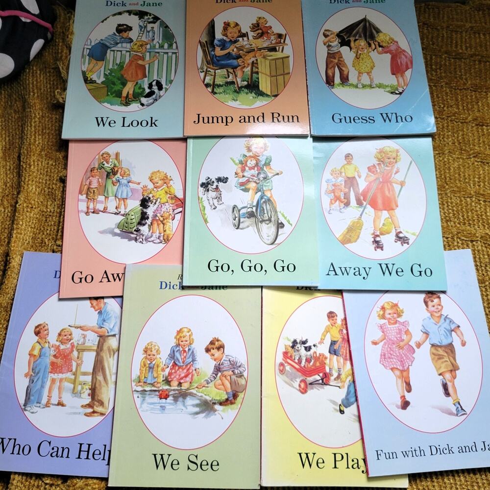 Read with Dick & Jane Series "Fun with Dick and Jane" (Pbk) Books 1, 3-9, 11-12